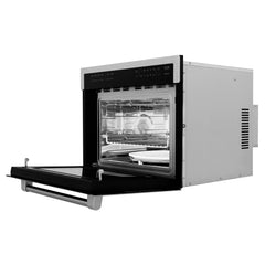 ZLINE 24" Built-in Convection Microwave Oven in Stainless Steel with Speed and Sensor Cooking (MWO-24) - The Home Selection
