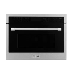 ZLINE 24" Built-in Convection Microwave Oven in Stainless Steel with Speed and Sensor Cooking (MWO-24) - The Home Selection