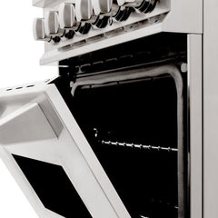 ZLINE 24" Dual Fuel Range with in Stainless Steel - RA24 - The Home Selection