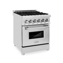 ZLINE 24" Dual Fuel Range with in Stainless Steel - RA24 - The Home Selection