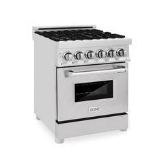 ZLINE 24" Dual Fuel Range with in Stainless Steel - RA24 - The Home Selection
