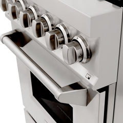 ZLINE 24" Dual Fuel Range with in Stainless Steel - RA24 - The Home Selection