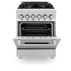 ZLINE 24" Dual Fuel Range with in Stainless Steel - RA24 - The Home Selection