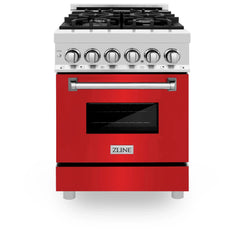 ZLINE 24" Dual Fuel Range with in Stainless Steel - RA24 - The Home Selection