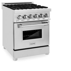 ZLINE 24" Dual Fuel Range with in Stainless Steel - RA24 - The Home Selection