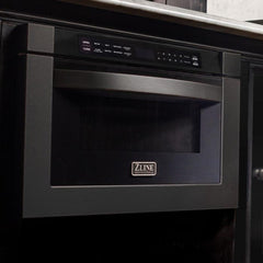 ZLINE 24 in. 1.2 Cu. Ft. Microwave Drawer In Black Stainless Steel, MWD-1-BS - The Home Selection