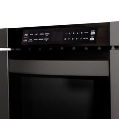 ZLINE 24 in. 1.2 Cu. Ft. Microwave Drawer In Black Stainless Steel, MWD-1-BS - The Home Selection