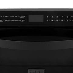 ZLINE 24 in. 1.2 Cu. Ft. Microwave Drawer In Black Stainless Steel, MWD-1-BS - The Home Selection