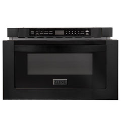 ZLINE 24 in. 1.2 Cu. Ft. Microwave Drawer In Black Stainless Steel, MWD-1-BS - The Home Selection