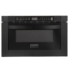 ZLINE 24 in. 1.2 Cu. Ft. Microwave Drawer In Black Stainless Steel, MWD-1-BS - The Home Selection