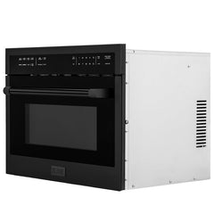 ZLINE 24 in. Built-in Convection Microwave Oven in Black Stainless Steel, MWO-BS-24 - The Home Selection