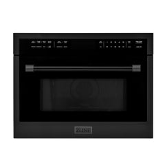 ZLINE 24 in. Built-in Convection Microwave Oven in Black Stainless Steel, MWO-BS-24 - The Home Selection