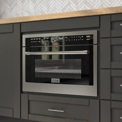 ZLINE 24 in. Built-in Convection Microwave Oven in Stainless Steel with Speed and Sensor Cooking, MWO-24 - The Home Selection