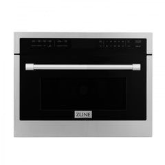 ZLINE 24 in. Built-in Convection Microwave Oven in Stainless Steel with Speed and Sensor Cooking, MWO-24 - The Home Selection