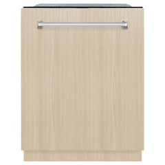 ZLINE 24 in. Panel-Ready Monument Series 3rd Rack Top Touch Control Dishwasher with Stainless Steel Tub, 45dBa (DWMT-24) - The Home Selection