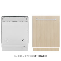 ZLINE 24 in. Panel-Ready Monument Series 3rd Rack Top Touch Control Dishwasher with Stainless Steel Tub, 45dBa (DWMT-24) - The Home Selection