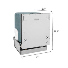 ZLINE 24 in. Panel Ready Top Control Dishwasher with Stainless Steel Tub (DW7713-24) - The Home Selection