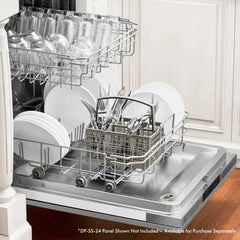 ZLINE 24 in. Panel Ready Top Control Dishwasher with Stainless Steel Tub (DW7713-24) - The Home Selection