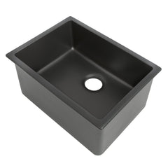 ZLINE 24 in. Rome Dual Mount Single Bowl Fireclay Kitchen Sink with Bottom Grid - FRC5123-CL-24 - The Home Selection