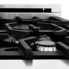 ZLINE 24-Inch 2.8 cu. ft. Electric Oven and Gas Cooktop Dual Fuel Range with Griddle in Stainless Steel - RA-GR-24 - The Home Selection