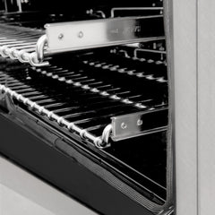 ZLINE 24” Professional DuraSnow® Dual Fuel Range RAS-SN-24 - The Home Selection
