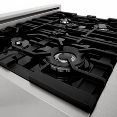 ZLINE 24” Professional DuraSnow® Dual Fuel Range RAS-SN-24 - The Home Selection