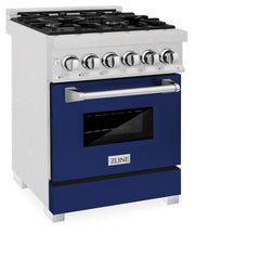 ZLINE 24” Professional DuraSnow® Dual Fuel Range RAS-SN-24 - The Home Selection
