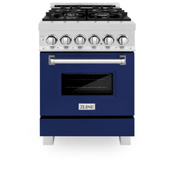 ZLINE 24” Professional DuraSnow® Dual Fuel Range RAS-SN-24 - The Home Selection