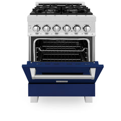 ZLINE 24” Professional DuraSnow® Dual Fuel Range RAS-SN-24 - The Home Selection
