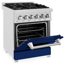 ZLINE 24” Professional DuraSnow® Dual Fuel Range RAS-SN-24 - The Home Selection