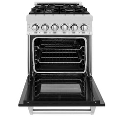 ZLINE 24” Professional DuraSnow® Dual Fuel Range RAS-SN-24 - The Home Selection