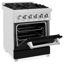 ZLINE 24” Professional DuraSnow® Dual Fuel Range RAS-SN-24 - The Home Selection