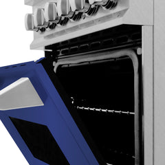 ZLINE 24” Professional DuraSnow® Dual Fuel Range RAS-SN-24 - The Home Selection