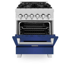 ZLINE 24” Professional DuraSnow® Dual Fuel Range RAS-SN-24 - The Home Selection