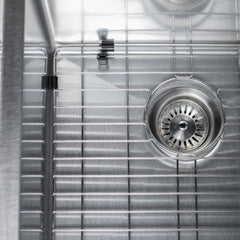ZLINE 27 in. Meribel Undermount Single Bowl Stainless Steel Kitchen Sink with Bottom Grid, SRS-27 - The Home Selection