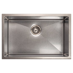 ZLINE 27 in. Meribel Undermount Single Bowl Stainless Steel Kitchen Sink with Bottom Grid, SRS-27 - The Home Selection