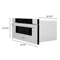 ZLINE 30" 1.2 cu. ft. Built-In Microwave Drawer in Stainless Steel - MWD-30 - The Home Selection