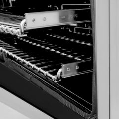 ZLINE 30" 4.0 cu. ft. Dual Fuel Range with Gas Stove and Electric Oven in Stainless Steel with Brass Burners (RA-BR-30) - The Home Selection