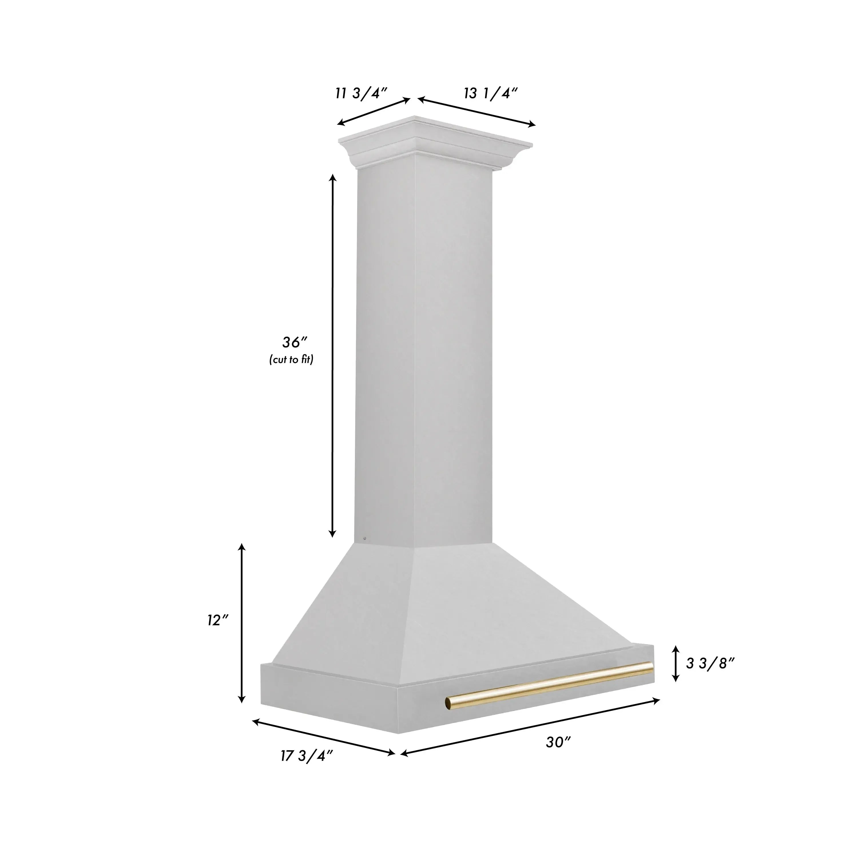 ZLINE 30" Autograph Edition Stainless Steel Range Hood and Color Handle Option (KB4SNZ-30) - The Home Selection