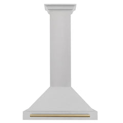 ZLINE 30" Autograph Edition Stainless Steel Range Hood and Color Handle Option (KB4SNZ-30) - The Home Selection