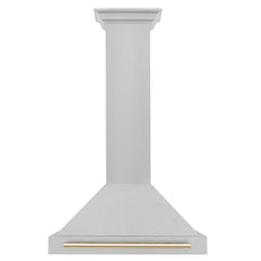 ZLINE 30" Autograph Edition Stainless Steel Range Hood and Color Handle Option (KB4SNZ-30) - The Home Selection