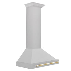 ZLINE 30" Autograph Edition Stainless Steel Range Hood and Color Handle Option (KB4SNZ-30) - The Home Selection