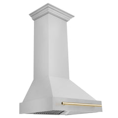 ZLINE 30" Autograph Edition Stainless Steel Range Hood with Stainless Steel Shell - 8654STZ-30 - The Home Selection