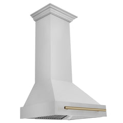 ZLINE 30" Autograph Edition Stainless Steel Range Hood with Stainless Steel Shell - 8654STZ-30 - The Home Selection