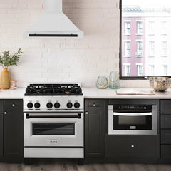 ZLINE 30" Autograph Edition Stainless Steel Range Hood with Stainless Steel Shell (KB4STZ-30) - The Home Selection