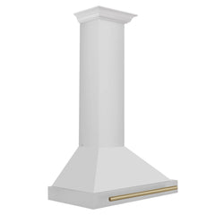 ZLINE 30" Autograph Edition Stainless Steel Range Hood with Stainless Steel Shell (KB4STZ-30) - The Home Selection