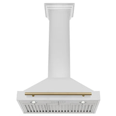 ZLINE 30" Autograph Edition Stainless Steel Range Hood with Stainless Steel Shell (KB4STZ-30) - The Home Selection