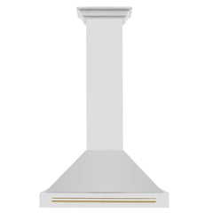 ZLINE 30" Autograph Edition Stainless Steel Range Hood with Stainless Steel Shell (KB4STZ-30) - The Home Selection