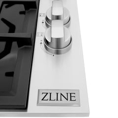 ZLINE 30" Dropin Gas Stovetop with 4 Gas Burners and Black Porcelain Top - RC30-PBT - The Home Selection