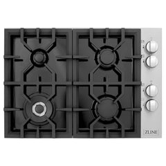 ZLINE 30" Dropin Gas Stovetop with 4 Gas Burners and Black Porcelain Top - RC30-PBT - The Home Selection